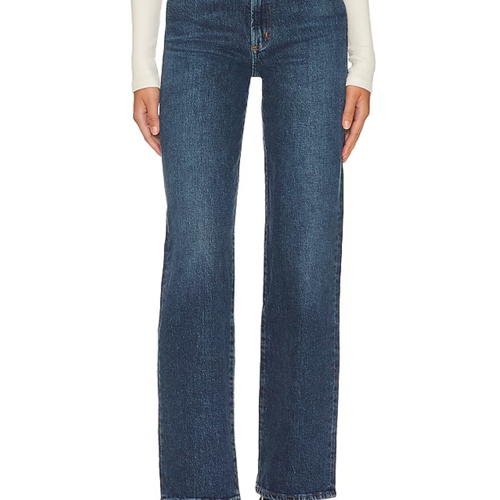 Harper Dark Blue Straight Leg Women's Jeans